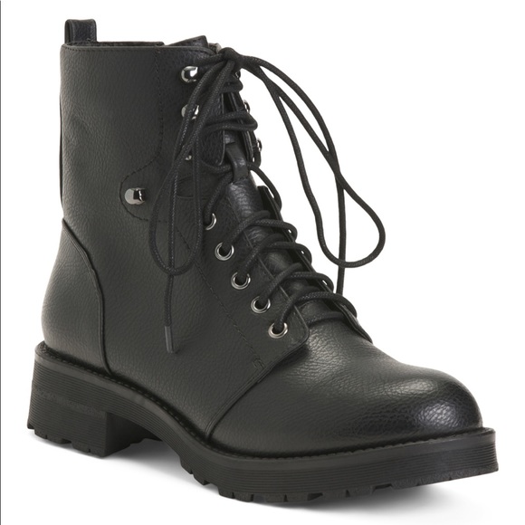 Mia Lug Sole Combat Boots - Picture 1 of 8